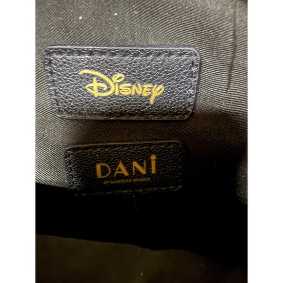 Dani by Danielle Nicole Minnie Mouse Crossbody Handbag Black Bow Bag Charm - Picture 6 of 8